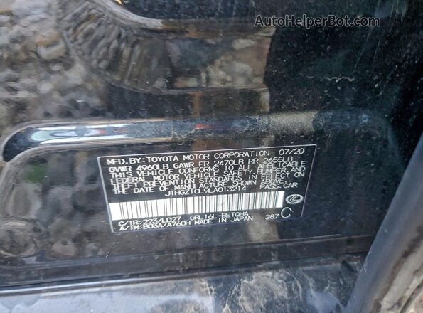 JTHGZ1CL9LA013214 2020 LEXUS GS Black ძრავის განყოფილების ხედი