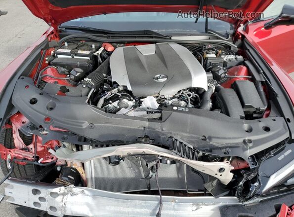 JTHGZ1E23S5042431 2025 LEXUS IS Red VIN კოდის სტიკერის ხედი