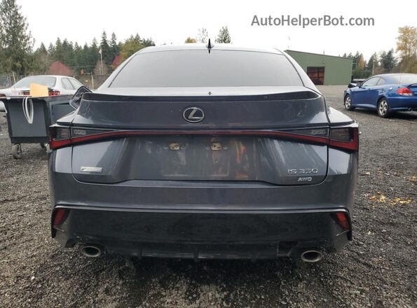 JTHGZ1E2XM5022809 2021 LEXUS IS Charcoal Հետևի տեսք