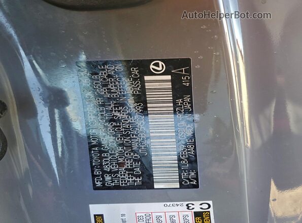 JTHGZ5BC5R5027993 2024 LEXUS RC Gray VIN sticker view