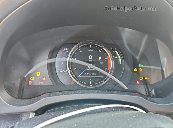JTHGZ5BCXM5023706 2021 LEXUS RC Gray Սարքավորումների վահանակի տեսք