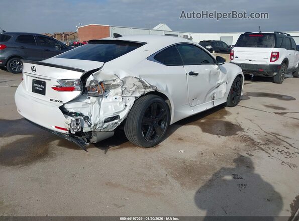 JTHHA5BC3H5007381 2017 LEXUS RC 200T White Հետևի աջ