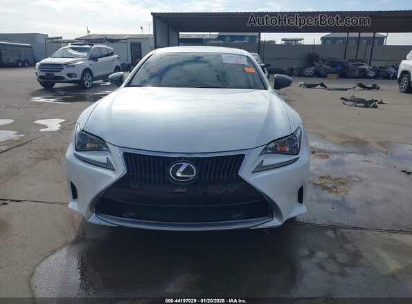 JTHHA5BC3H5007381 2017 LEXUS RC 200T White Սարքավորումների վահանակի տեսք