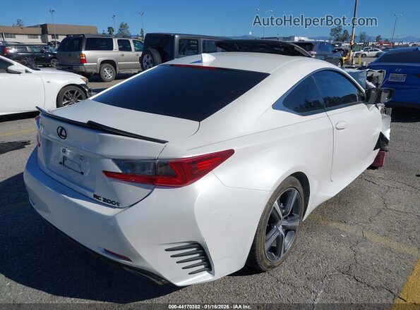 JTHHA5BC4H5006899 2017 LEXUS RC 200T Белый Задняя правая четверть