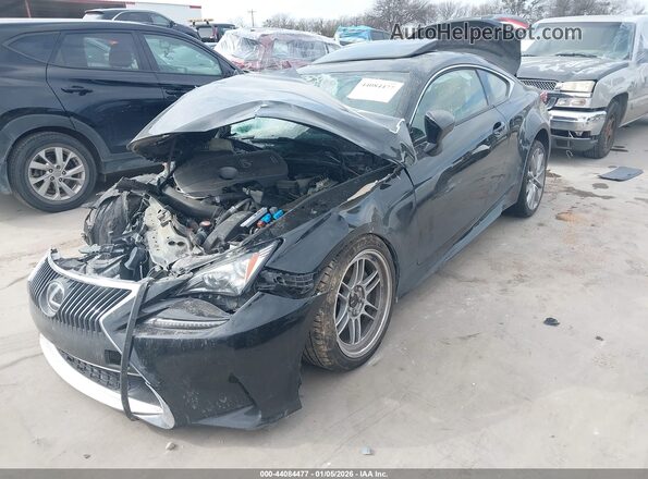 JTHHA5BC6G5000777 2016 LEXUS RC 200T Black წინა მარცხენა ხედი სამი მეოთხედიდან
