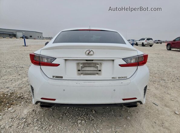 JTHHA5BC6H5007262 2017 LEXUS RC White Widok z tyłu