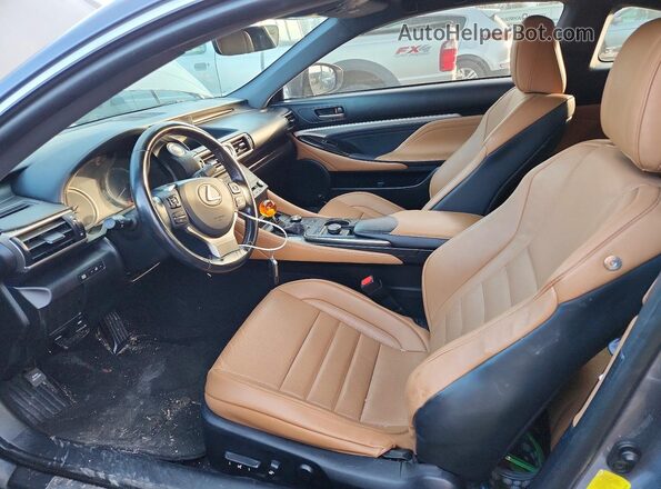 JTHHA5BC8G5001140 2016 LEXUS RC Серебряный Вид салона спереди