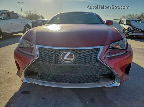 JTHHA5BC8H5005576 2017 LEXUS RC Red Widok z przodu