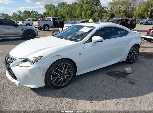 JTHHE5BC0G5014758 2016 LEXUS RC 350 White Առջևի ձախ երեք քառորդ տեսարան