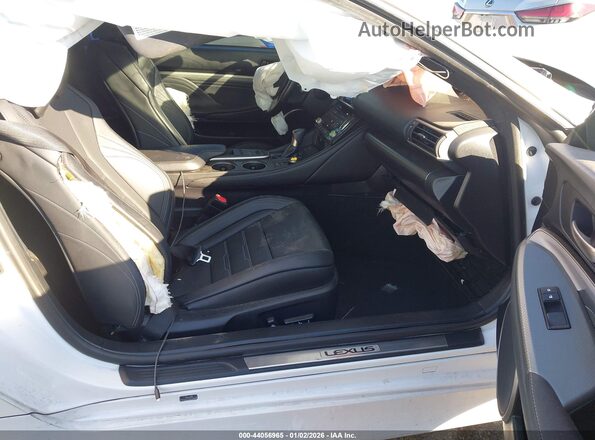 JTHHE5BC3H5015307 2017 LEXUS RC 350 White Front interior view