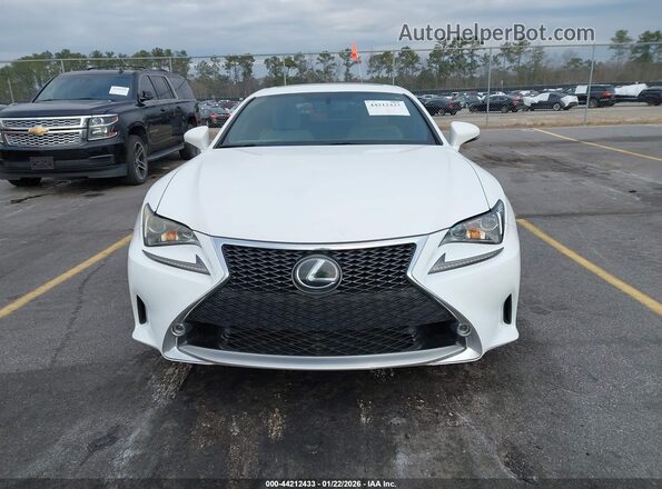 JTHHE5BC5G5013637 2016 LEXUS RC 350 White ხელსაწყოთა პანელის ხედი