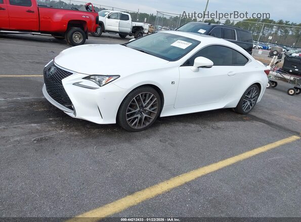JTHHE5BC5G5013637 2016 LEXUS RC 350 White წინა მარცხენა ხედი სამი მეოთხედიდან
