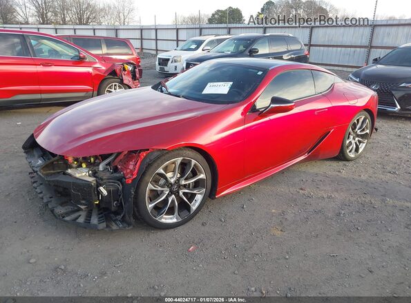 JTHHP5AYXJA001361 2018 LEXUS LC 500 Red Front left