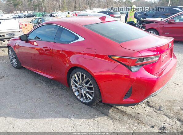 JTHHZ5BC8K5020434 2019 LEXUS RC 350 Red Trasero izquierdo
