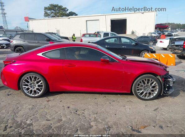 JTHHZ5BC8K5020434 2019 LEXUS RC 350 Red Vista interior de 360 grados