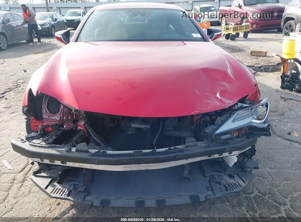 JTHHZ5BC8K5020434 2019 LEXUS RC 350 Red Vista interior trasera