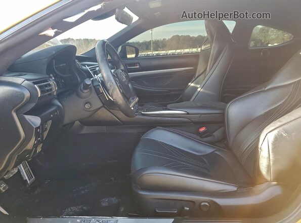 JTHJP5BC3L5007633 2020 LEXUS RC-F Yellow Front interior view