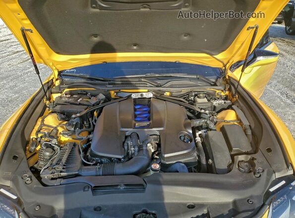 JTHJP5BC3L5007633 2020 LEXUS RC-F Yellow Rear interior view