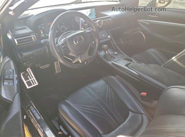 JTHJP5BC3L5007633 2020 LEXUS RC-F Yellow Dashboard view