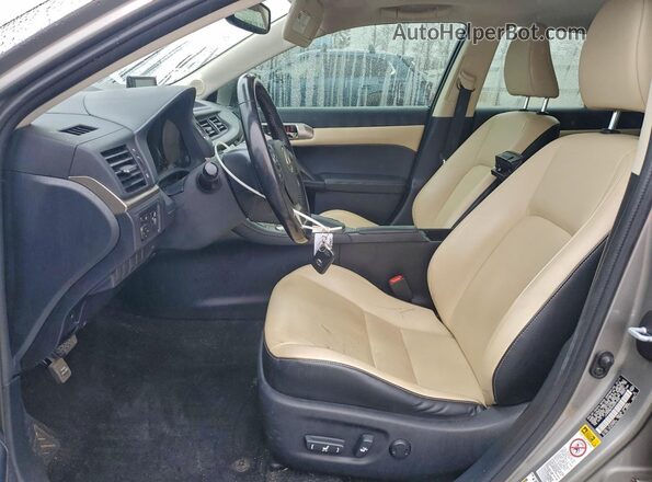 JTHKD5BH0H2297265 2017 LEXUS CT Beige Widok wnętrza z przodu