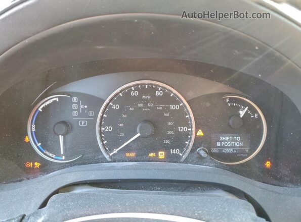 JTHKD5BH8H2301062 2017 LEXUS CT White Widok zestawu wskaźników