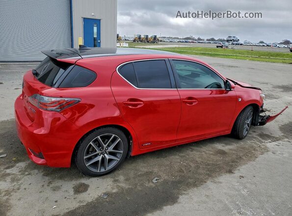 JTHKD5BHXG2265888 2016 LEXUS CT Red Задня права чверть