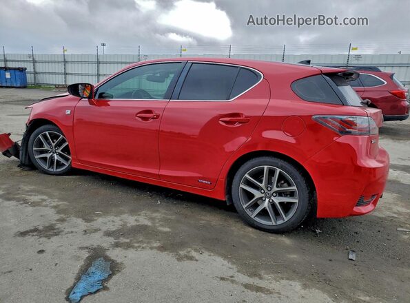 JTHKD5BHXG2265888 2016 LEXUS CT Red Задня ліва чверть