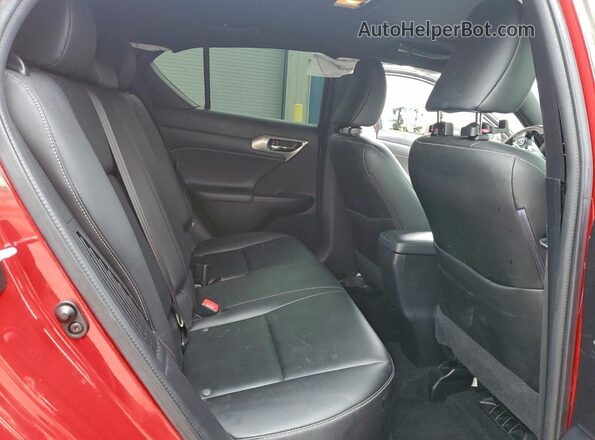 JTHKD5BHXG2265888 2016 LEXUS CT Red Вид задніх сидінь