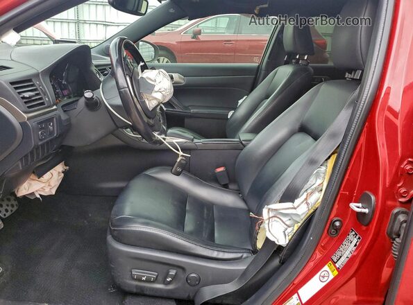 JTHKD5BHXG2265888 2016 LEXUS CT Red Вид салону спереду