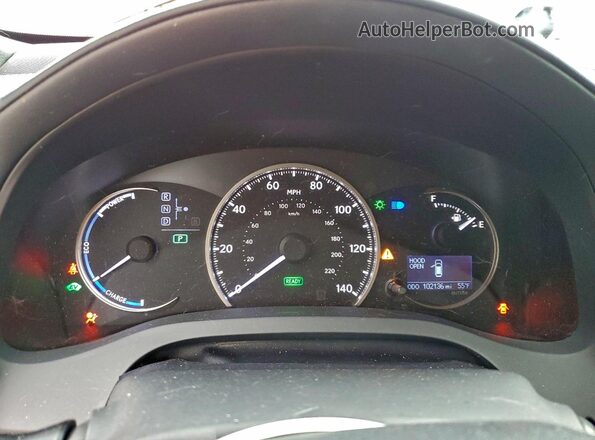 JTHKD5BHXG2265888 2016 LEXUS CT Red Вид щитка приладів