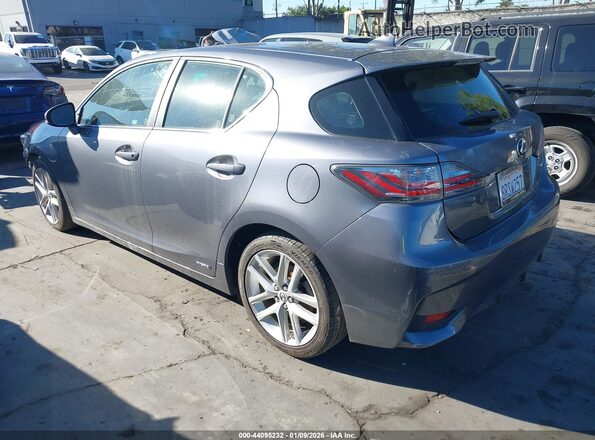 JTHKD5BHXH2292509 2017 LEXUS CT 200H Gray 