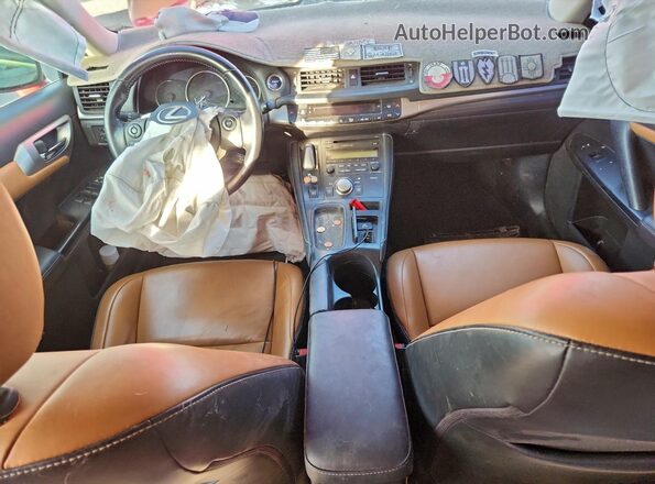 JTHKD5BHXH2293496 2017 LEXUS CT Red Widok deski rozdzielczej