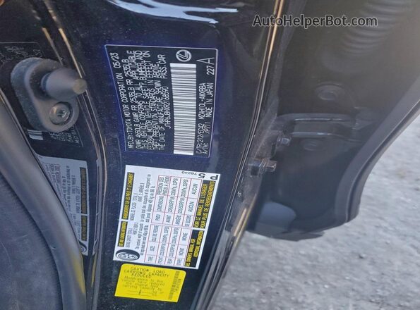JTHP6JBHXR2168590 2024 LEXUS UX Черный Вид наклейки с VIN-кодом