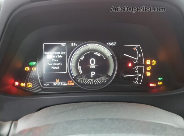 JTHP9JBHXR2079805 2024 LEXUS UX Red Instrument cluster view
