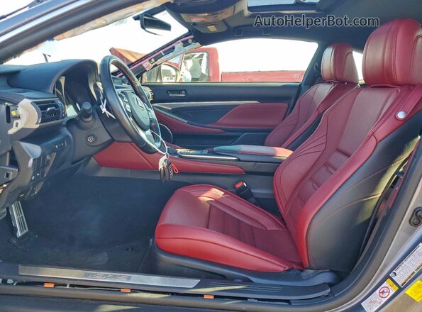 JTHSE5BC3H5007858 2017 LEXUS RC Gray Widok wnętrza z przodu