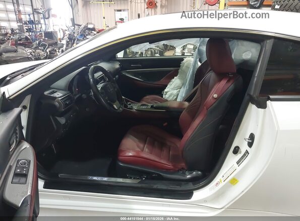 JTHSE5BC6H5007286 2017 LEXUS RC 350 White Widok wnętrza z przodu