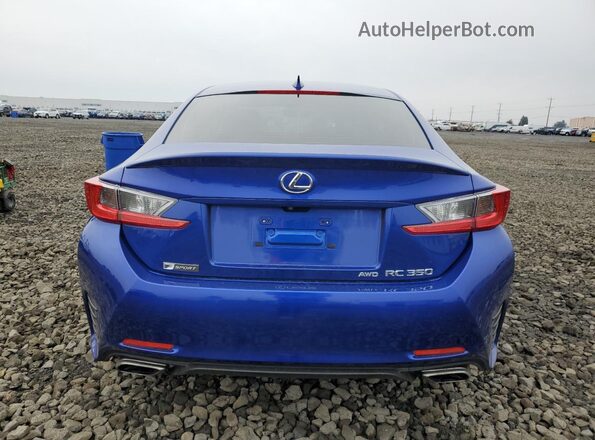 JTHSE5BCXG5005944 2016 LEXUS RC Blue უკანა ხედი