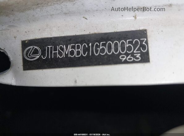 JTHSM5BC1G5000523 2016 LEXUS RC 300 White Widok komory silnika