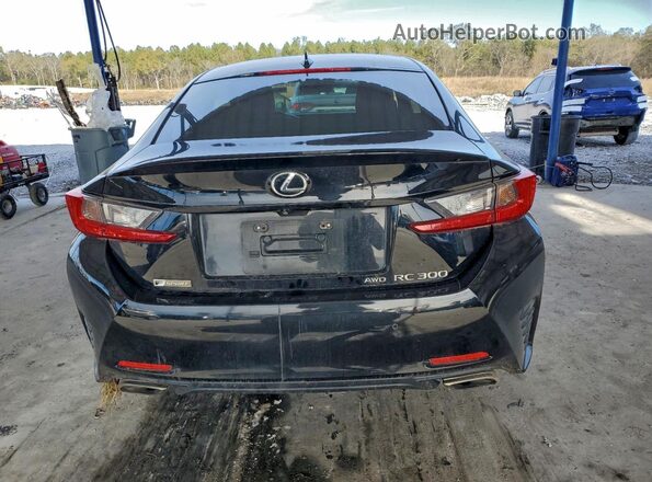 JTHSM5BC3H5003893 2017 LEXUS RC Black Widok z tyłu