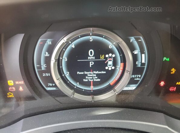 JTHSZ5BC2K5009399 2019 LEXUS RC Белый Вид щитка приборов