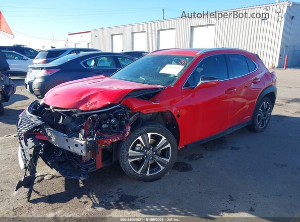 JTHU9JBH4K2004400 2019 LEXUS UX 250H Red Vista tres cuartos delantera izquierda
