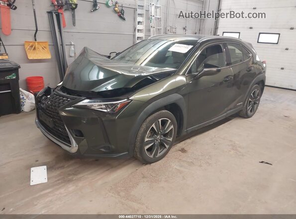 JTHU9JBH9K2019930 2019 LEXUS UX 250H Green Vista tres cuartos delantera izquierda