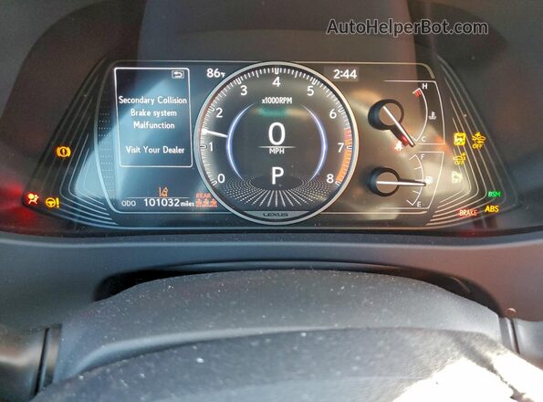 JTHX3JBH3M2037311 2021 LEXUS UX White Instrument cluster view