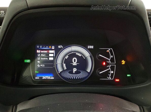 JTHX6JBH6R2187945 2024 LEXUS UX White Widok zestawu wskaźników