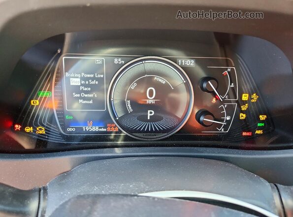 JTHX6JBH9P2132340 2023 LEXUS UX White ხელსაწყოთა პანელის ხედი