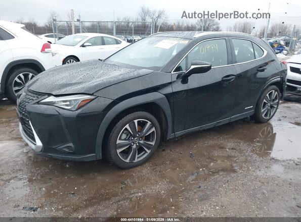 JTHX9JBH3N2057803 2022 LEXUS UX 250H Black Առջևի ձախ երեք քառորդ տեսարան