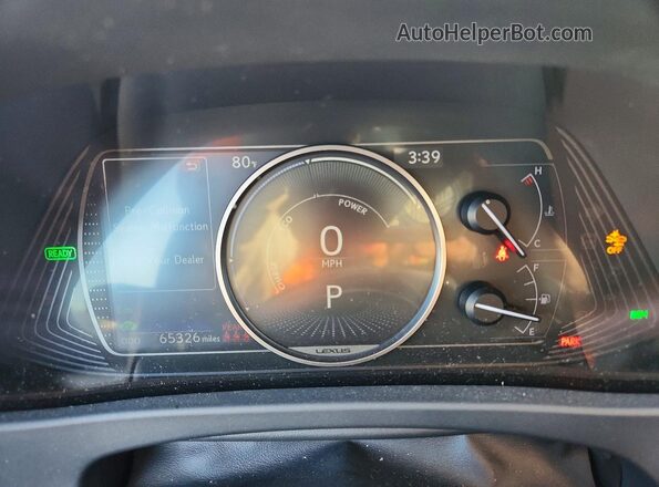 JTHX9JBH8L2033512 2020 LEXUS UX Charcoal Instrument cluster view