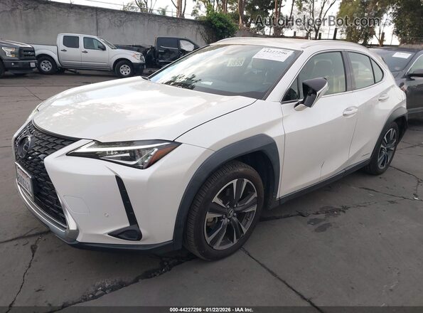 JTHX9JBHXM2042181 2021 LEXUS UX 250H White Առջևի ձախ երեք քառորդ տեսարան