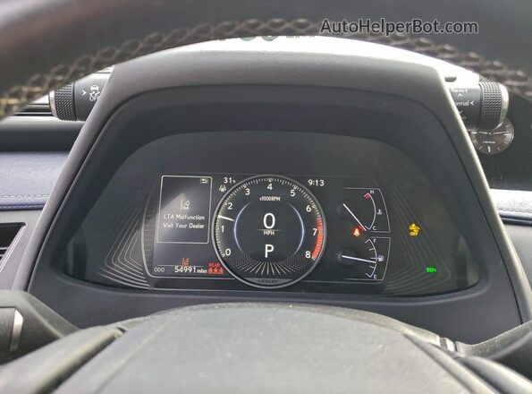 JTHY3JBH2K2001840 2019 LEXUS UX White Vista del cuadro de instrumentos