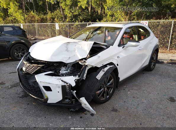 JTHY3JBH2K2005483 2019 LEXUS UX 200 White Vista tres cuartos delantera izquierda